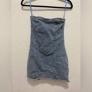 Fashion Nova Light Blue Jean dress